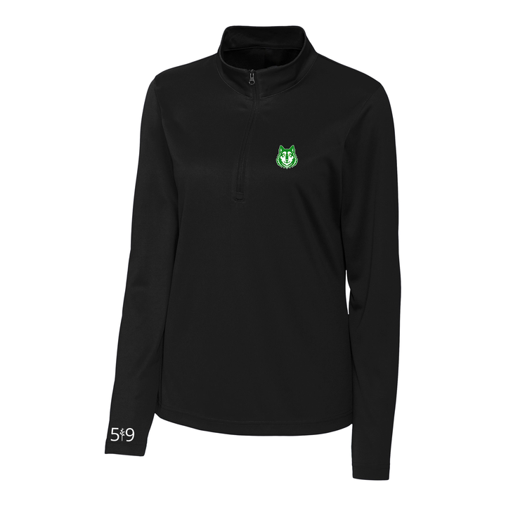 NICHOLAS WILSON EMBROIDERED ATHLETIC 1/4 ZIP (WOMENS)