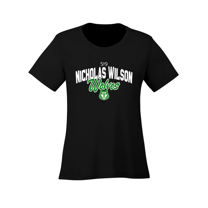 NICHOLAS WILSON WOLVES SIGNATURE ATHLETIC TEE (WOMENS)
