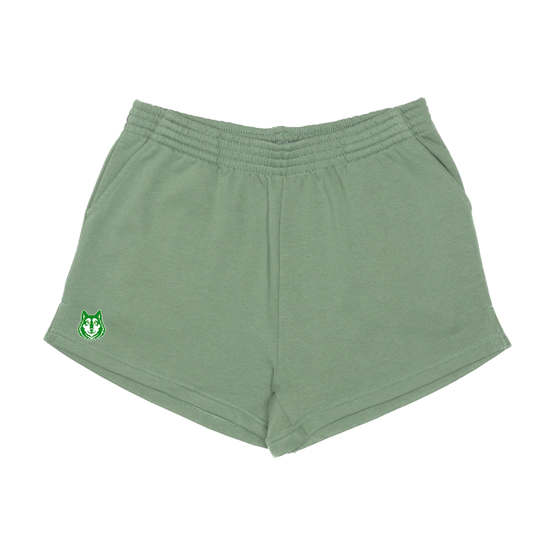 NICHOLAS WILSON EMBROIDERED SWEAT SHORTS (WOMENS)