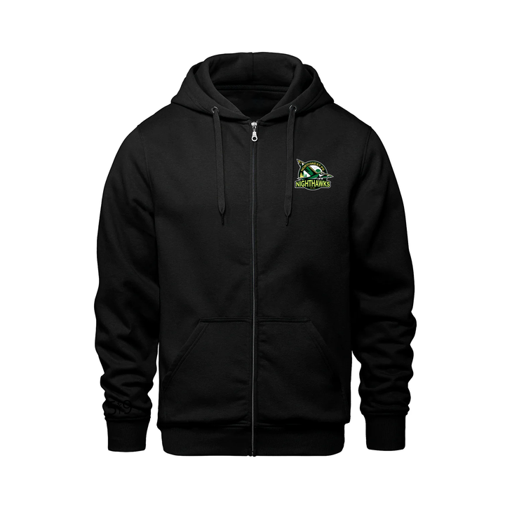 NORTHWEST NIGHTHAWKS EMBLEM ZIP-UP HOODIE (UNISEX)