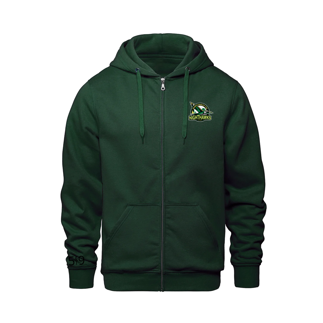 NORTHWEST NIGHTHAWKS EMBLEM ZIP-UP HOODIE (UNISEX)