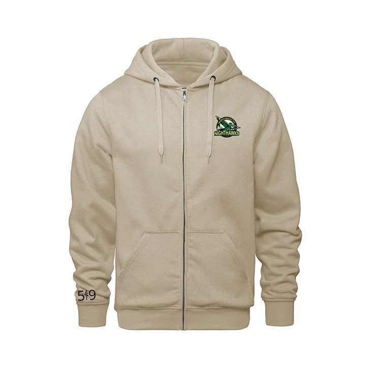NORTHWEST NIGHTHAWKS EMBLEM ZIP-UP HOODIE (UNISEX)
