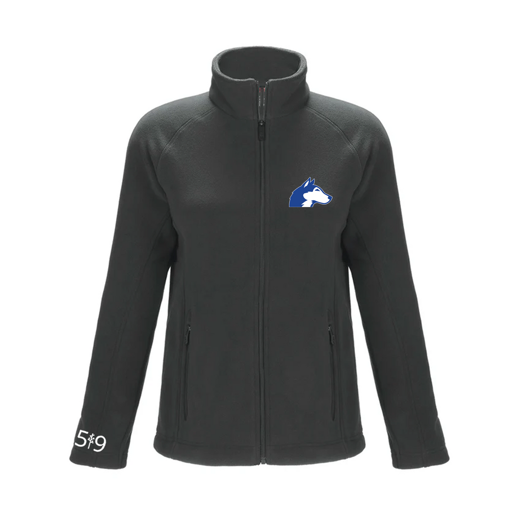 NEW SARUM EMBROIDERED MICROFLEECE ZIP-UP (WOMENS)