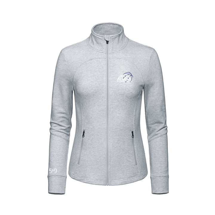 OXFORD ATTACK EMBROIDERED FRENCH TERRY ZIP-UP (WOMENS)
