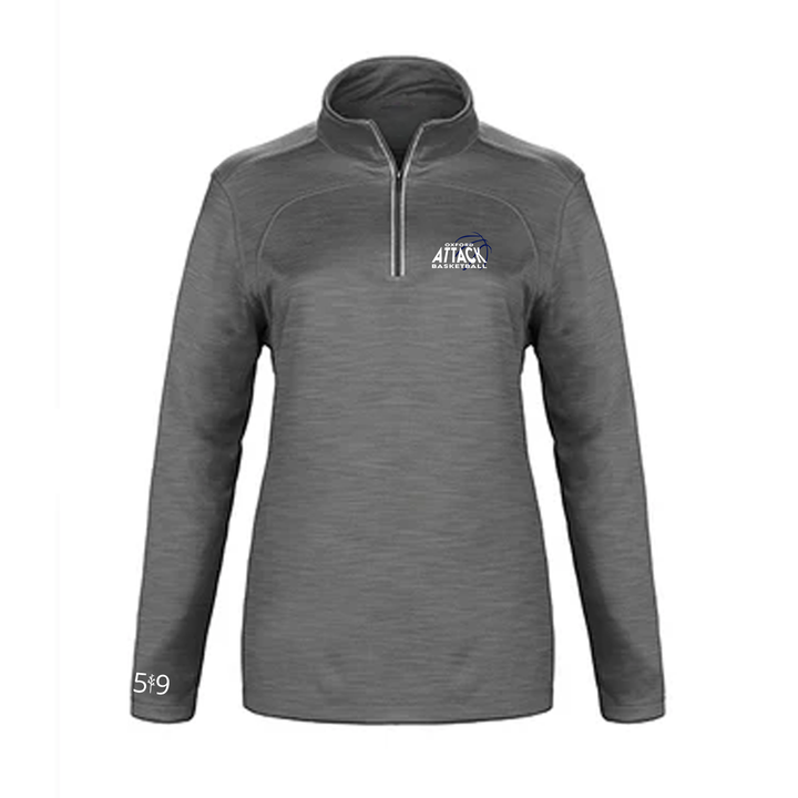 OXFORD ATTACK EMBROIDERED PREMIUM 1/4 ZIP (WOMENS)