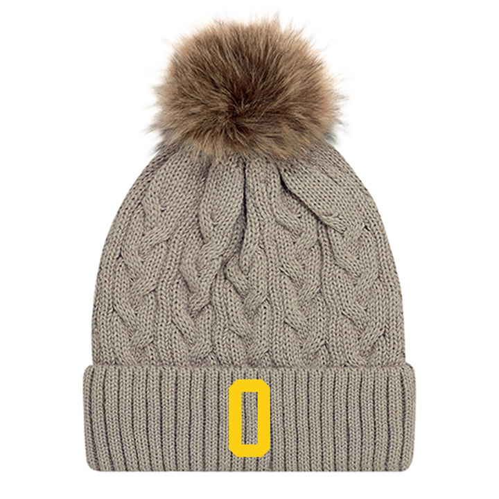 OLD NORTH EMBROIDERED FAUX FUR TOQUE