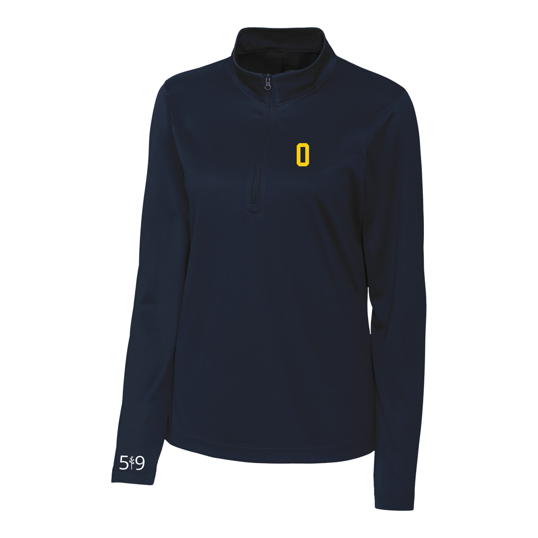 OLD NORTH EMBROIDERED ATHLETIC 1/4 ZIP (WOMENS)