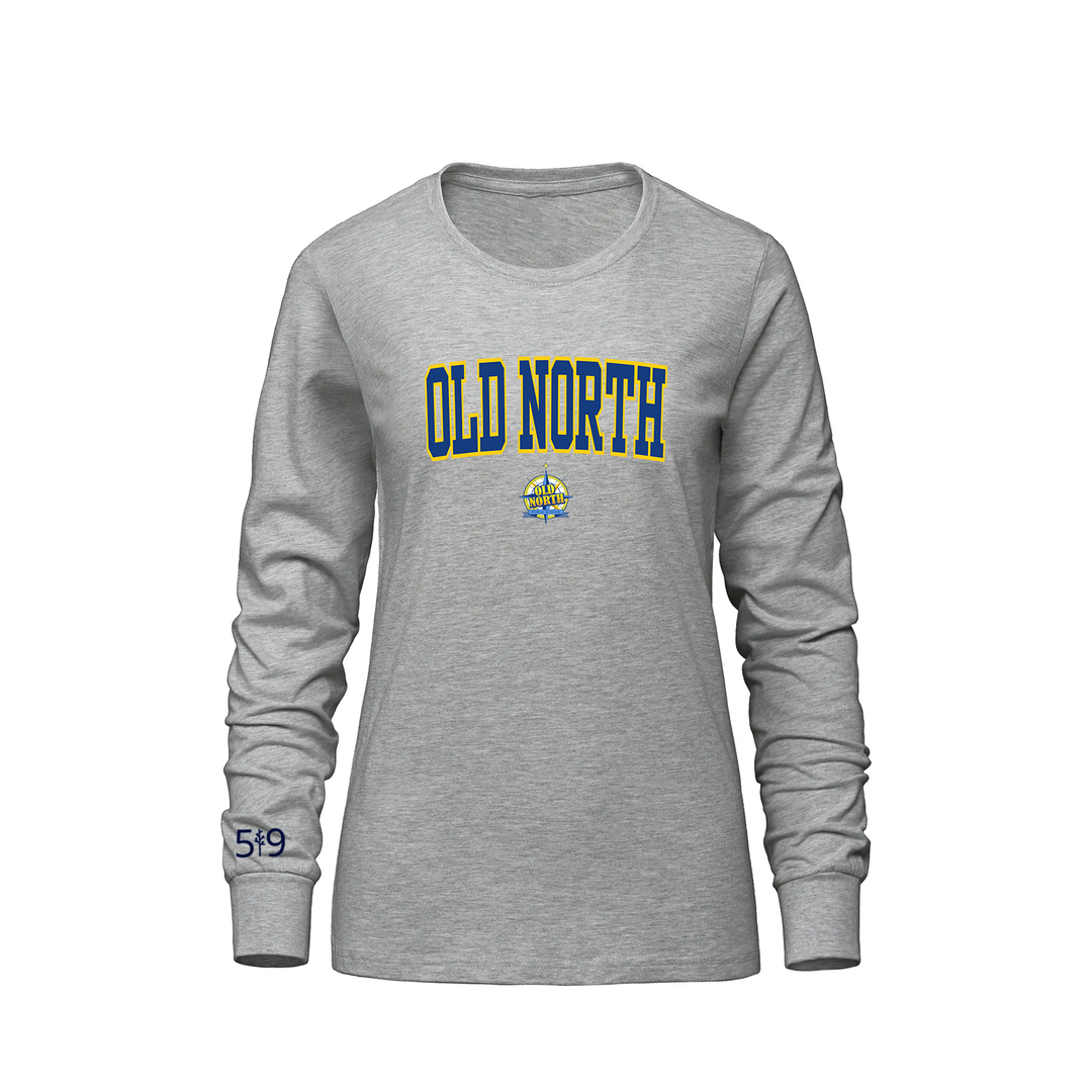 OLD NORTH VARSITY LONG SLEEVE (WOMENS)
