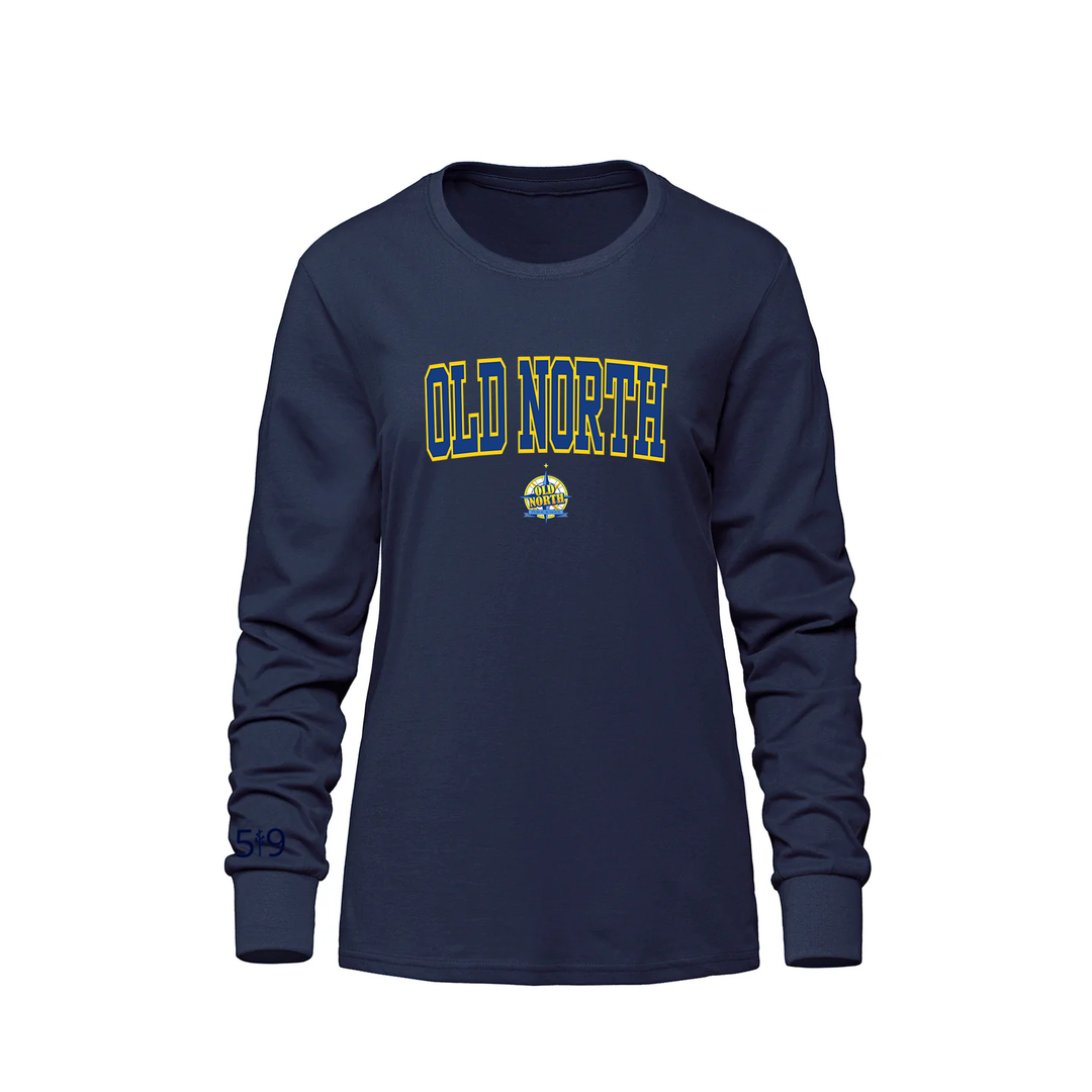 OLD NORTH VARSITY LONG SLEEVE (WOMENS)