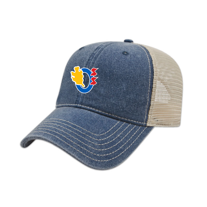 OAKRIDGE EMBROIDERED VINTAGE TRUCKER CAP