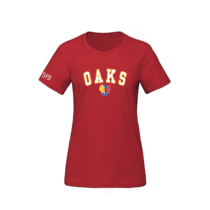 OAKS VARSITY TEE (WOMENS)