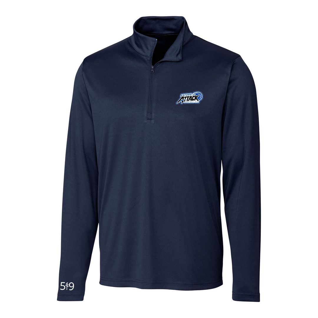 OXFORD ATTACK EMBLEM ATHLETIC 1/4 ZIP (MENS)
