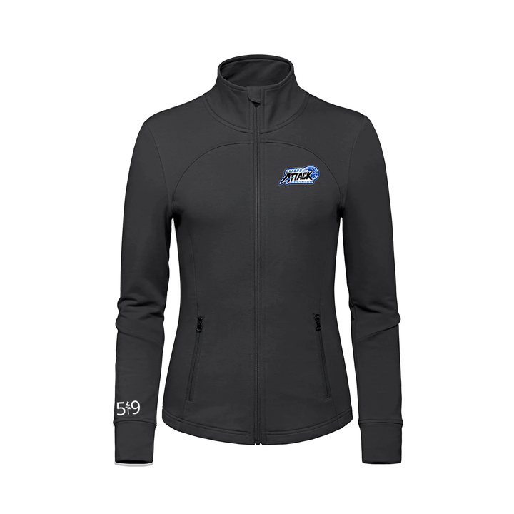 OXFORD ATTACK EMBROIDERED FRENCH TERRY ZIP-UP (WOMENS)
