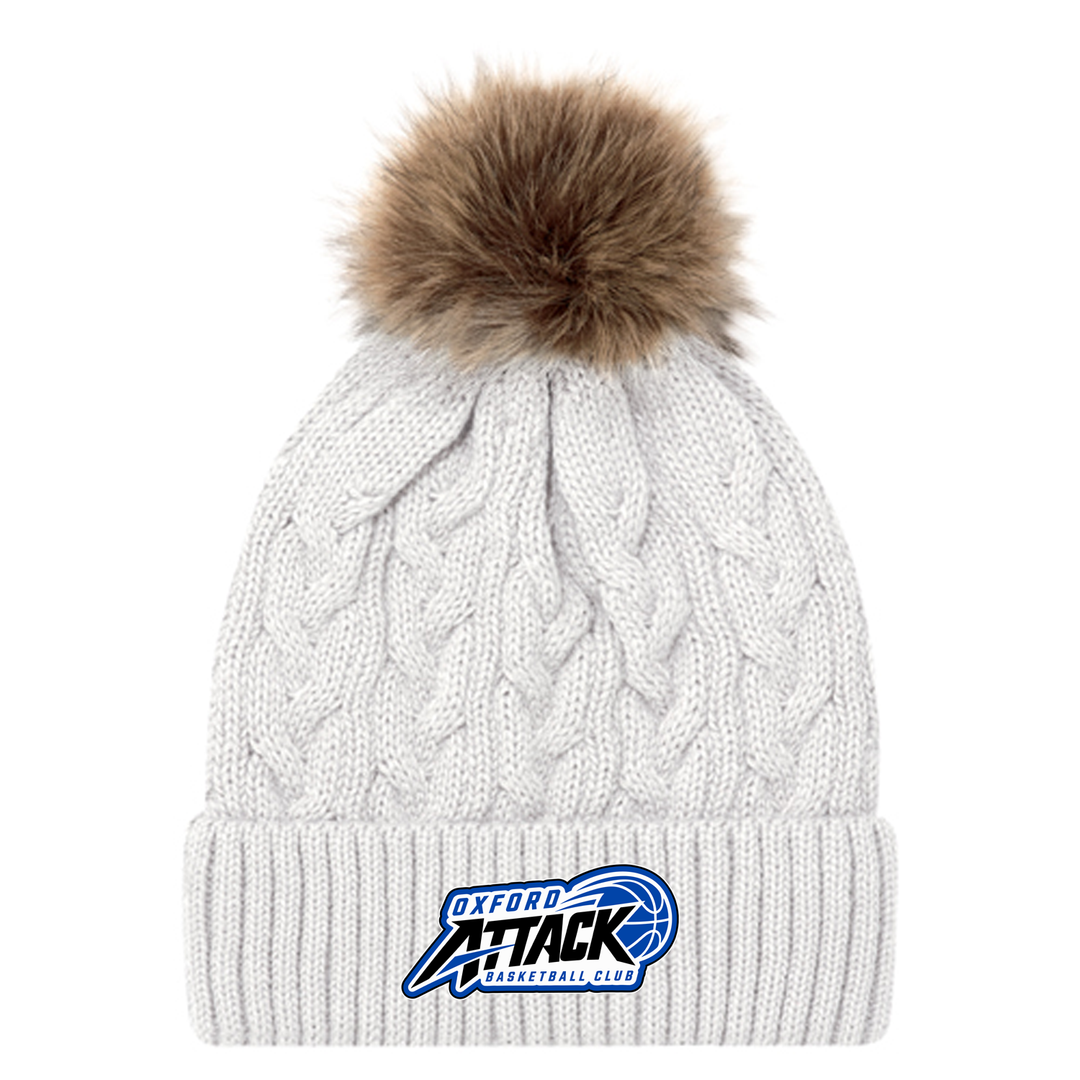 OXFORD ATTACK EMBROIDERED FAUX FUR TOQUE