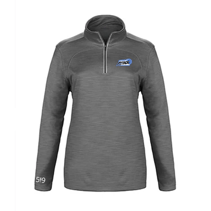 OXFORD ATTACK EMBROIDERED PREMIUM ATHLETIC 1/4 ZIP (WOMENS)