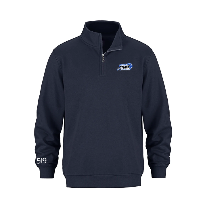 OXFORD ATTACK EMBROIDERED 1/4 ZIP (UNISEX)
