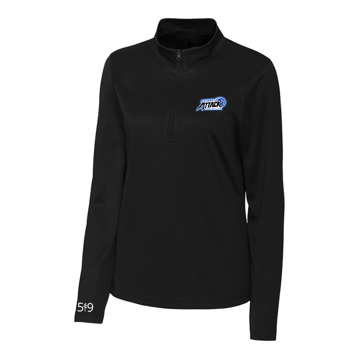 OXFORD ATTACK EMBLEM ATHLETIC 1/4 ZIP (WOMENS)