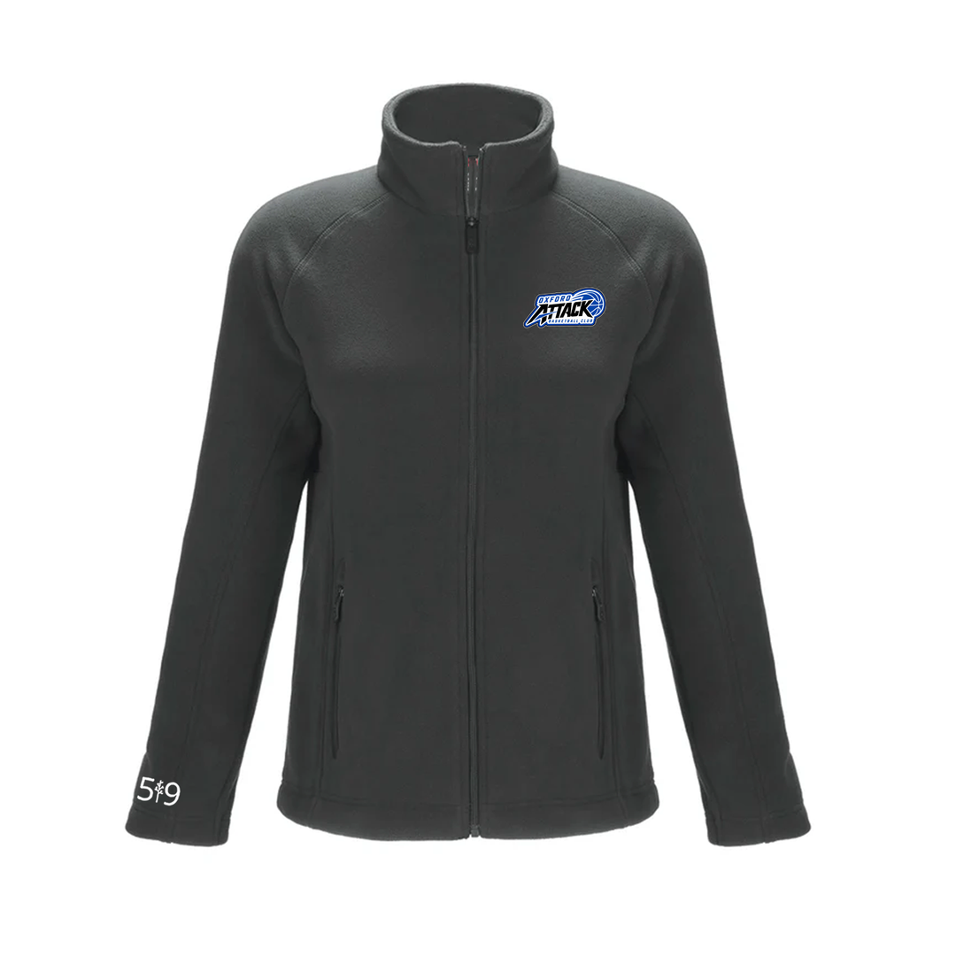 OXFORD ATTACK EMBROIDERED MICROFLEECE JACKET (WOMENS)