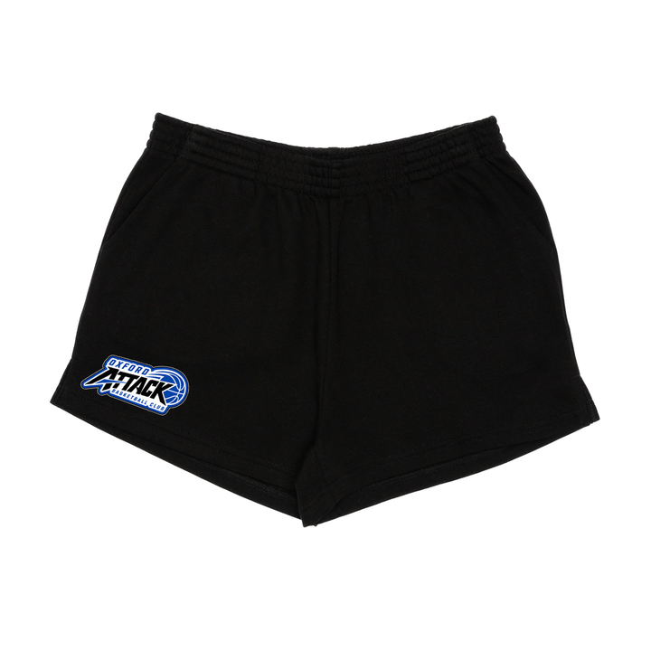 OXFORD ATTACK EMBROIDERED SWEAT SHORTS (WOMENS)