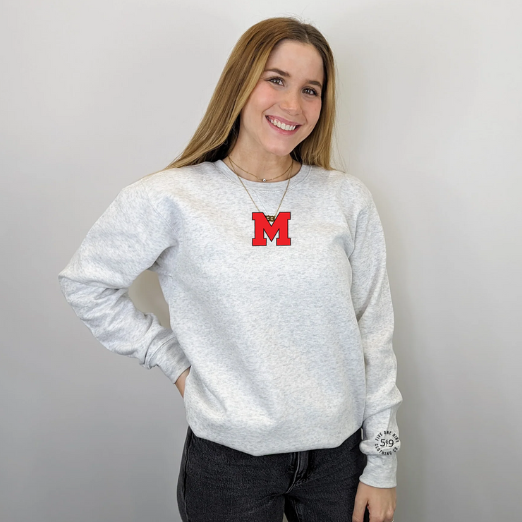 MEDWAY COWBOYS EMBROIDERED "M" CREWNECK (UNISEX)
