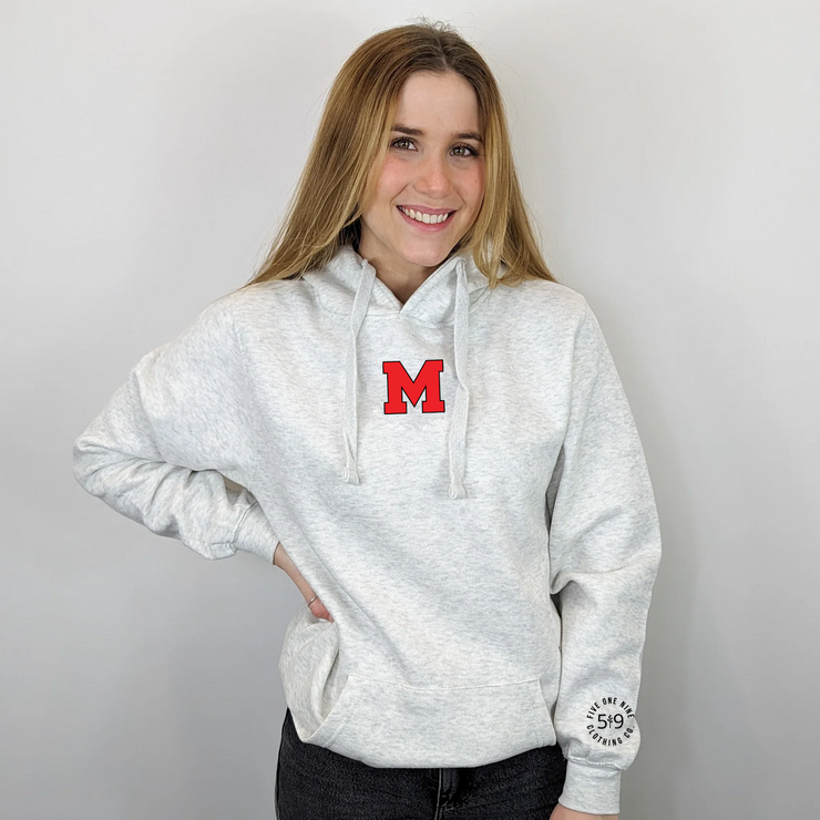 MEDWAY COWBOYS EMBROIDERED "M" HOODIE (UNISEX)