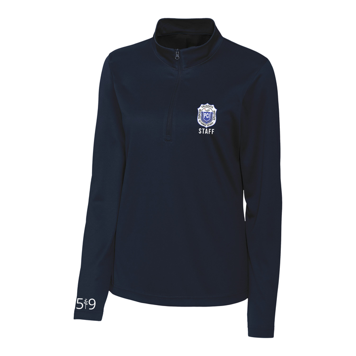 PARKSIDE STAFF CREST ATHLETIC 1/4 ZIP (WOMENS)