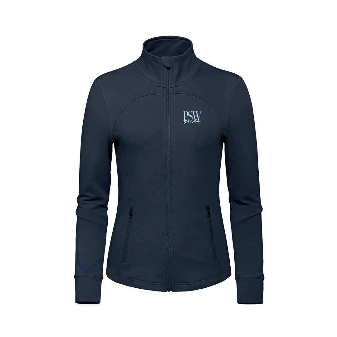 PSW EMBROIDERED FRENCH TERRY ZIP-UP (WOMENS)