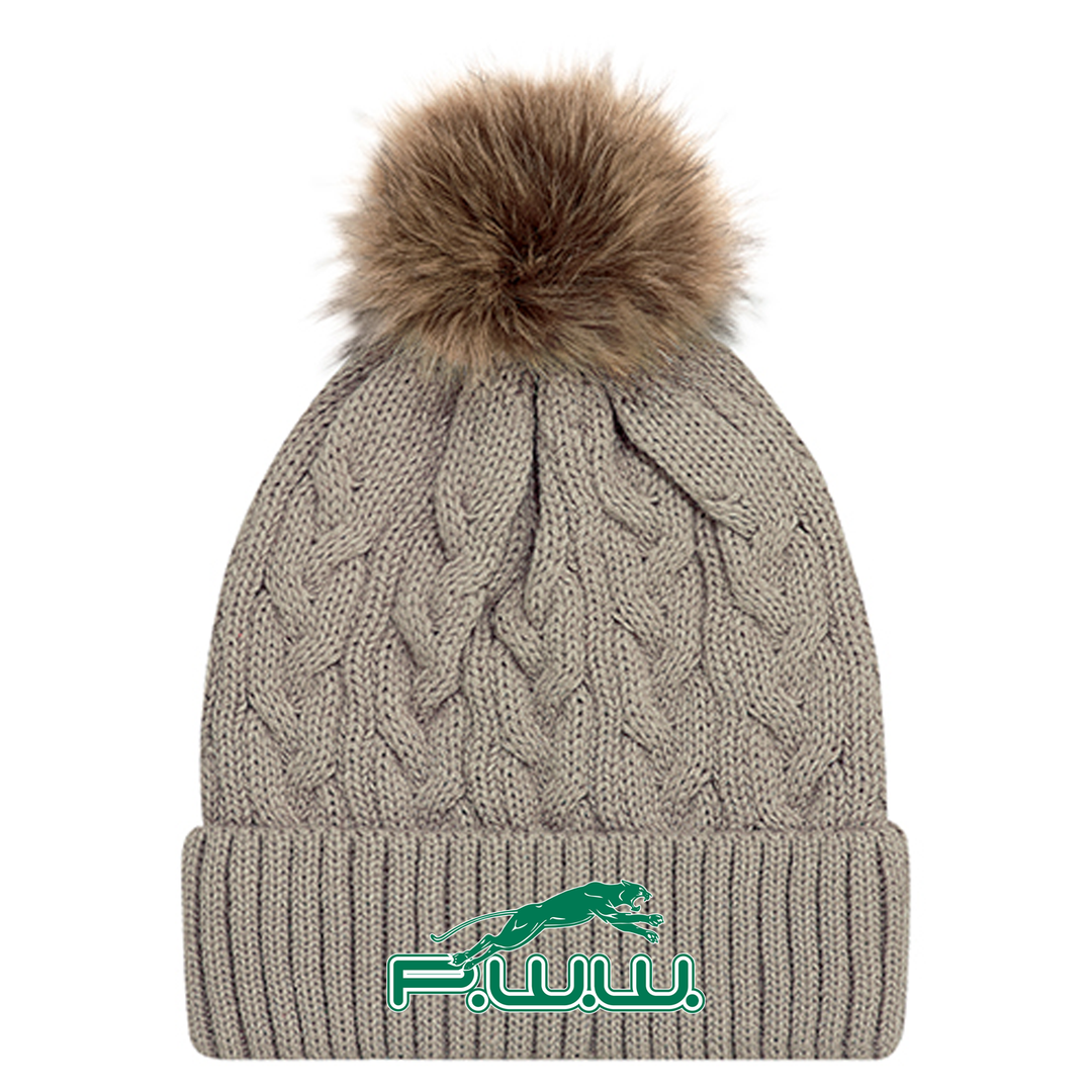 PWW EMBROIDERED FAUX FUR TOQUE