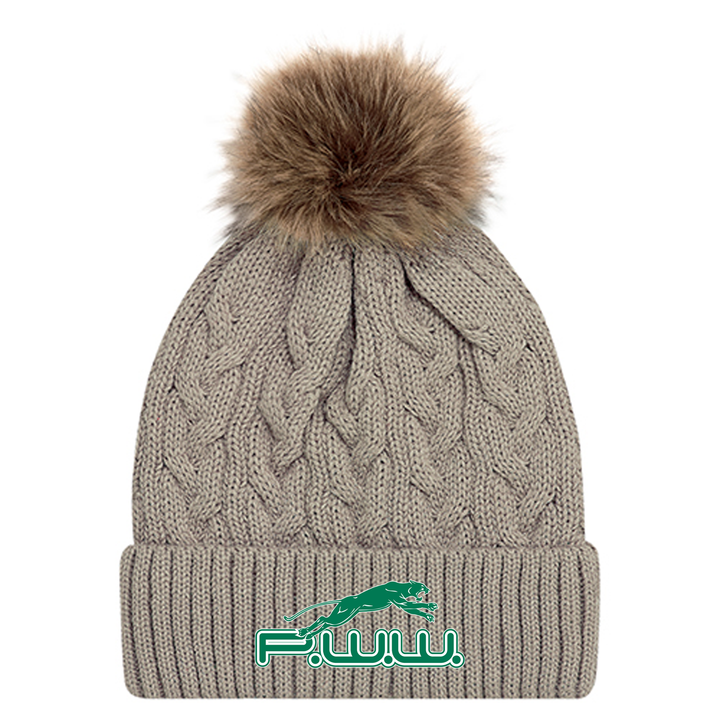 PWW EMBROIDERED FAUX FUR TOQUE