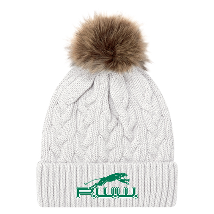 PWW EMBROIDERED FAUX FUR TOQUE