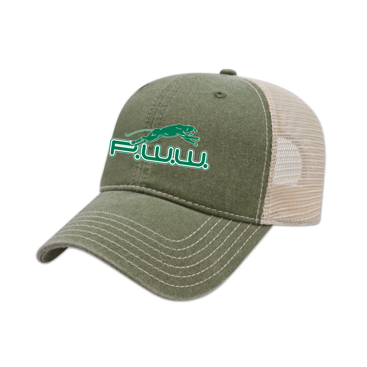 PWW EMBROIDERED VINTAGE TRUCKER CAP