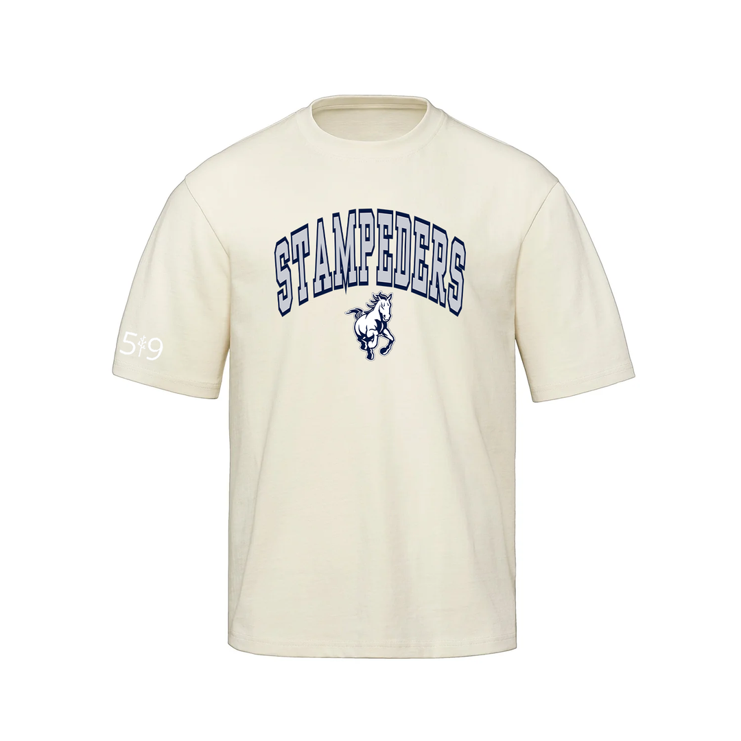 STAMPEDERS VARSITY OVERSIZED TEE (UNISEX)