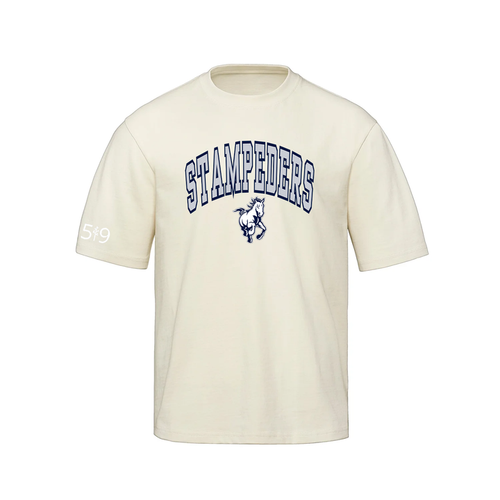 STAMPEDERS VARSITY OVERSIZED TEE (UNISEX)