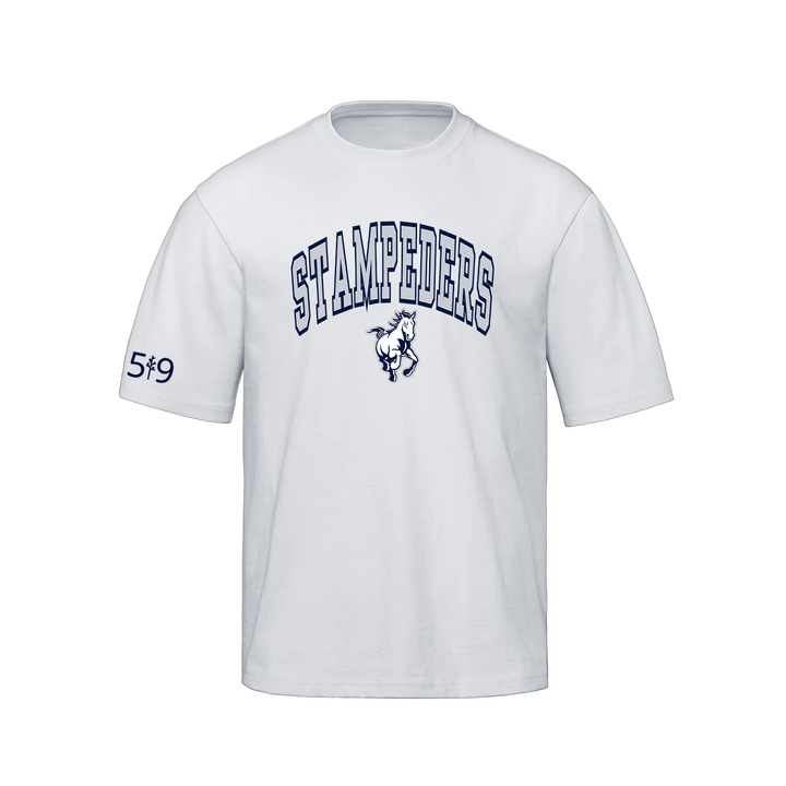 STAMPEDERS VARSITY OVERSIZED TEE (UNISEX)