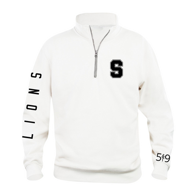 SOUTH LIONS SLEEVE LOGO 1/4 ZIP (UNISEX)