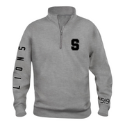 SOUTH LIONS SLEEVE LOGO 1/4 ZIP (UNISEX)