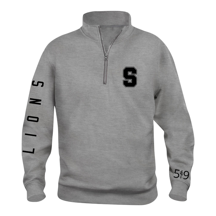 SOUTH LIONS SLEEVE LOGO 1/4 ZIP (UNISEX)