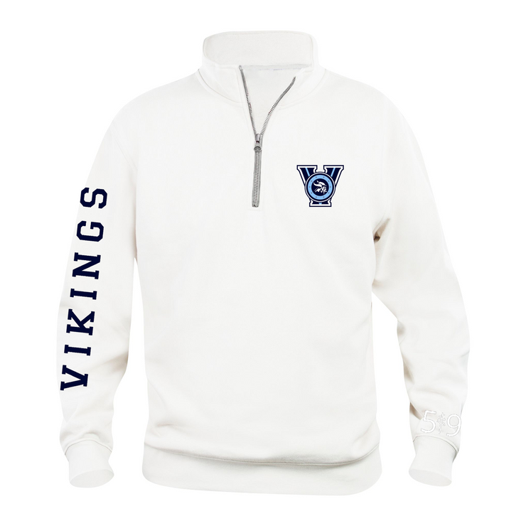 LUCAS VIKINGS SLEEVE LOGO 1/4 ZIP (UNISEX)