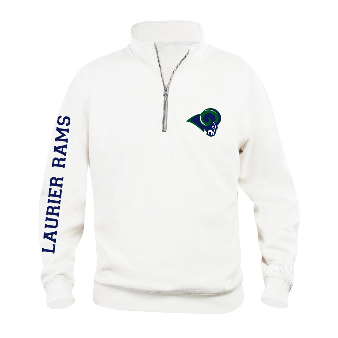 LAURIER RAMS SLEEVE LOGO 1/4 ZIP (UNISEX)