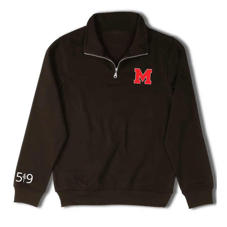 MEDWAY COWBOYS EMBROIDERED "M" 1/4 ZIP (UNISEX)