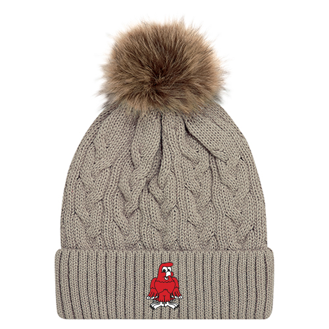 RIVER HEIGHTS EMBROIDERED FAUX FUR TOQUE