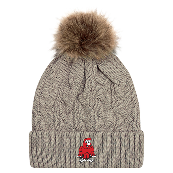 RIVER HEIGHTS EMBROIDERED FAUX FUR TOQUE