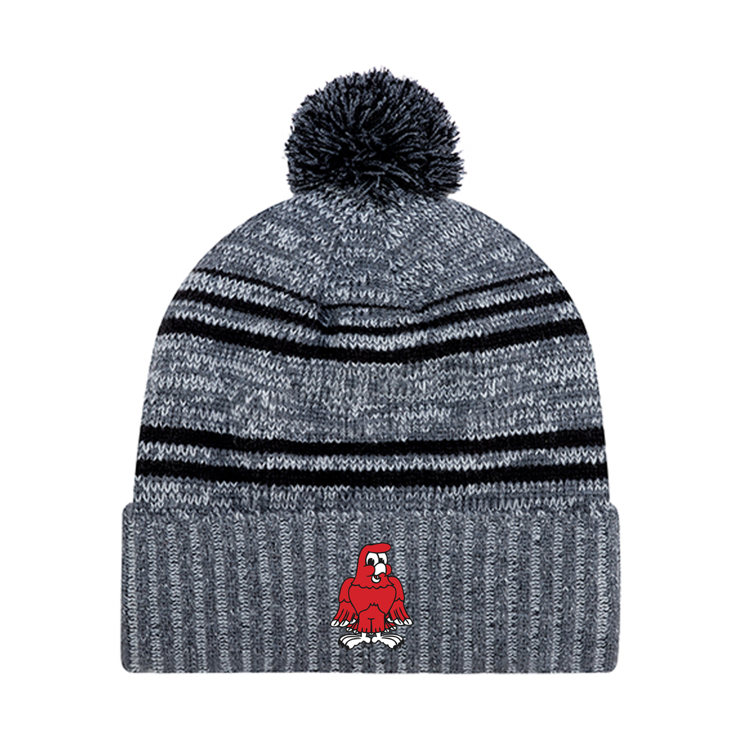 RIVER HEIGHTS EMBROIDERED POM-POM TOQUE