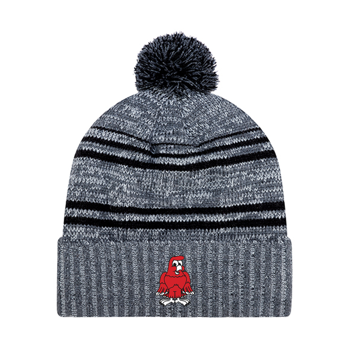 RIVER HEIGHTS EMBROIDERED POM-POM TOQUE