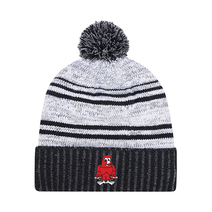 RIVER HEIGHTS EMBROIDERED POM-POM TOQUE