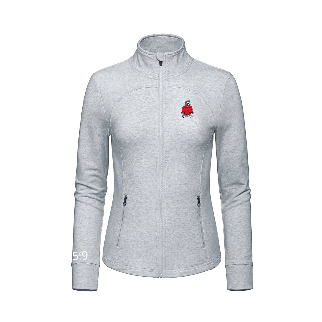 RIVER HEIGHTS EMBROIDERED FRENCH TERRY ZIP-UP (WOMENS)