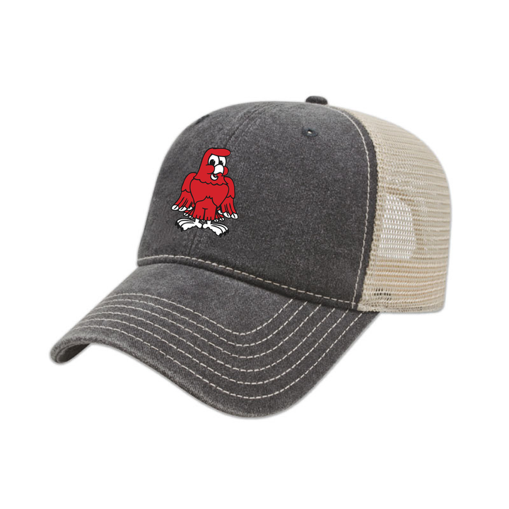 RIVER HEIGHTS EMBROIDERED VINTAGE TRUCKER CAP