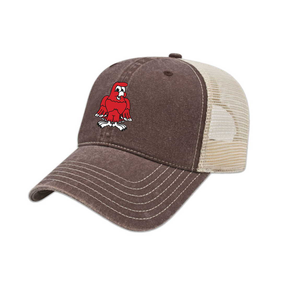 RIVER HEIGHTS EMBROIDERED VINTAGE TRUCKER CAP
