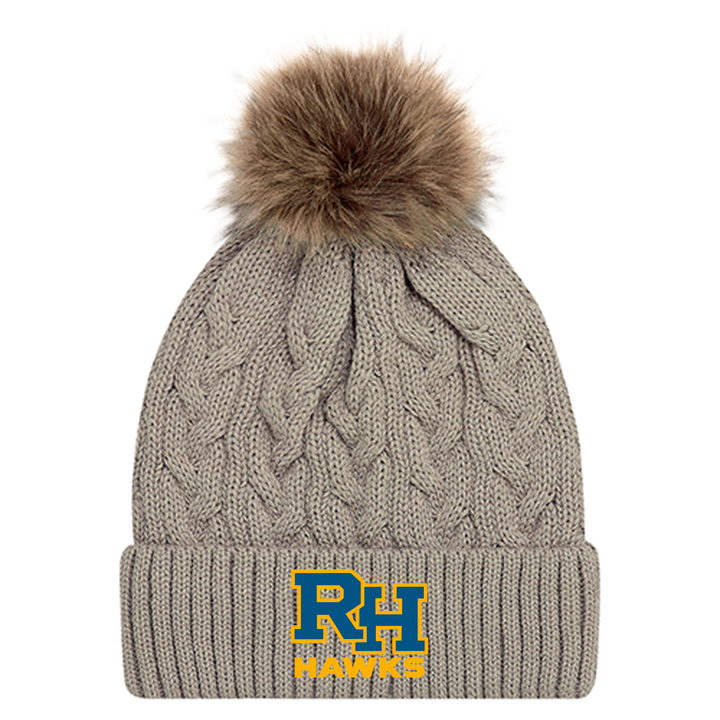 RICK HANSEN EMBROIDERED FAUX FUR TOQUE