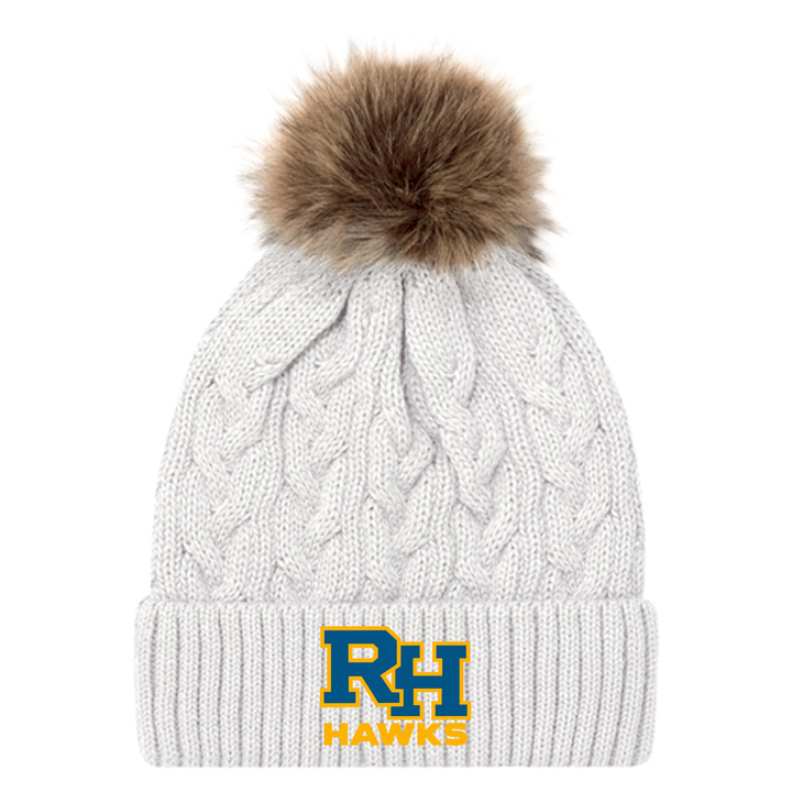 RICK HANSEN EMBROIDERED FAUX FUR TOQUE